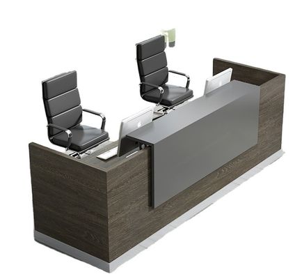 Holzleichte Luxus-Büro-Schalter für Geschäftsrezeption und Schönheitssalons