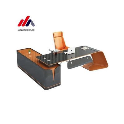 Erstellen Sie einen professionellen Arbeitsplatz mit Backfarbe L-förmigen Executive Office Desk