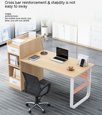 2 Sitzplätze Büromöbel Mitarbeiter Tisch Modulare Arbeitsstation mit Schublade im modernen Stil