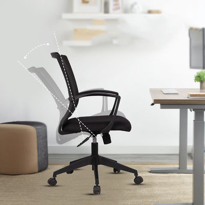 Modernes Design Büromöbel Schwarzes Netz Drehstuhl mit rotem Kissen und Schmetterlingsrücken
