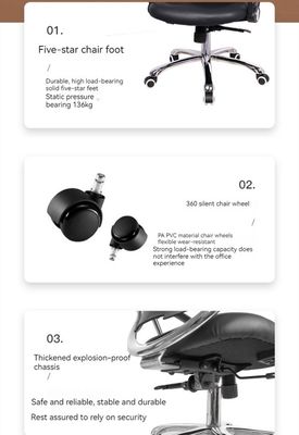 Ergonomischer Führungssessel aus PU-Leder mit modernem Design und 3-Jahres-Nachverkauf