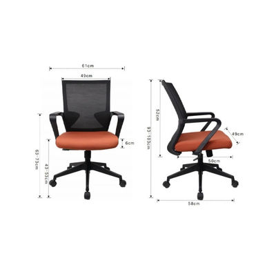 Erschwinglicher moderner Mesh-Bürostuhl mit Bow-Back-Design Einfacher ergonomischer Liftstuhl