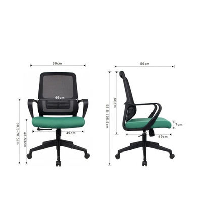 Ergonomischer Bürostuhl Komfortable Drehwoche mit 360-Grad-Gitter und ohne Handgelenk