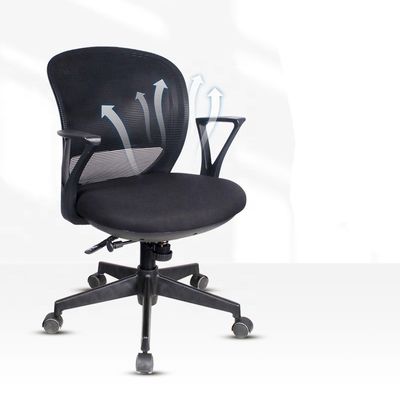 Verdickte Basis und Armlehnen für einen optimalen Komfort 2024 Executive Black Schwenkstuhl