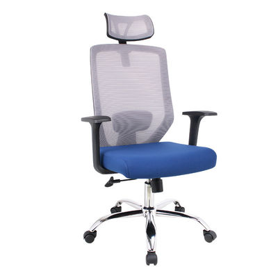 Modernes Design Hochrücken Bürostuhl mit Drehfunktion und Blau Kissen OEM ODM