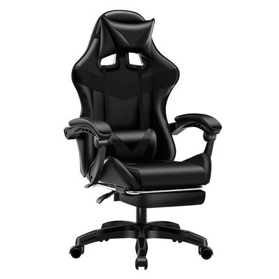 ISO9001/ISO14001 zertifizierter schwarzer Spielstuhl mit BIFMA-geprüften 60 mm PU-Nylon-Rollen