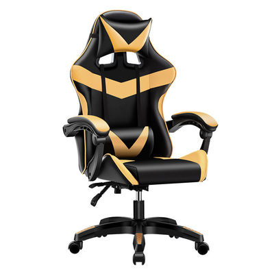 ISO9001/ISO14001 zertifizierter schwarzer Spielstuhl mit BIFMA-geprüften 60 mm PU-Nylon-Rollen