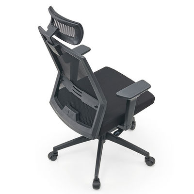 Home Office PC-Stuhl mit umkehrbaren Armlehnen Hochrücken atmungsaktive Mesh und Lendenstütze