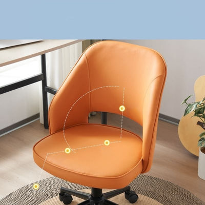 Echtleder Bürostuhl mit Rädern und Lendenstütze Schwarzbraun oder Braun