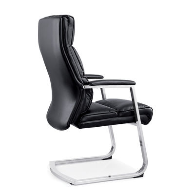 Boss Office Supplies Black High Back Office Chair Genuine Leder und OEM für die Firma