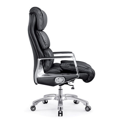 Boss Office Supplies Black High Back Office Chair Genuine Leder und OEM für die Firma