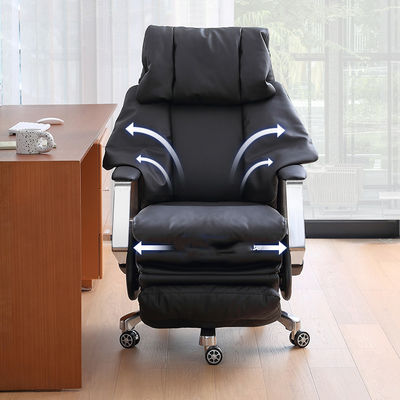 Automatischer PC-Stuhl aus Leder mit Dreh- und Einstellfunktionen