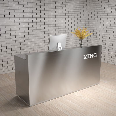 OEM-Rezeptionstisch mit Schubladen und Schränken aus E1-MDF/MFC-Melaminkarton