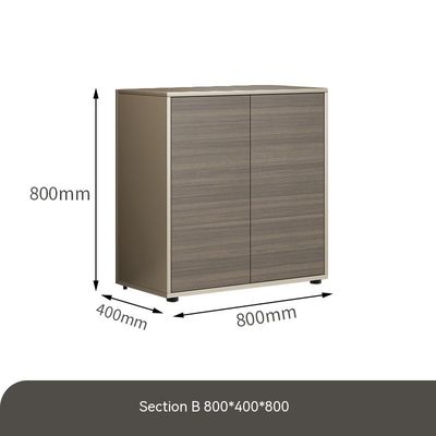 Correc Montierte Holz-Büro-Datei-Schrank Grün Low-Schrank für Speisekammer-Lounge-Speicher