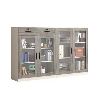 Holzrahmen-Glasschließfach für Bürodrucker und Archivierung