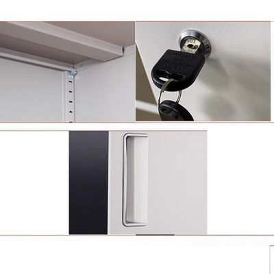 Schrank für die Aufbewahrung auf dem Balkon Unter dem Schreibtisch
