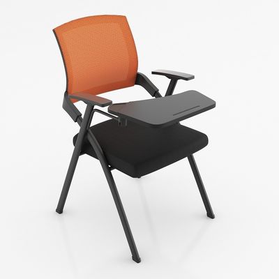 Bürofülterter, klappbarer Schulstuhl mit Netzschreibplatte und Tablet-Arm