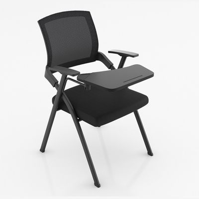 Bürofülterter, klappbarer Schulstuhl mit Netzschreibplatte und Tablet-Arm