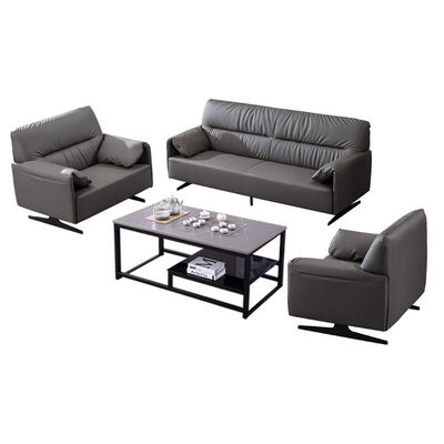 Hersteller von Büromöbeln Anpassung von Ledersofa-Sets für drei Sitze