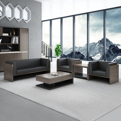 Moderne Büromöbel Luxus 1 2 3 Sitzplätze Holzdesign aus Kuhleder