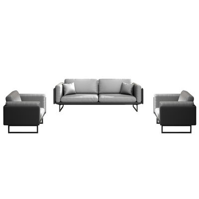 Leichtes Luxus italienisches modernes Ledersofa Kaffeetisch für Büro