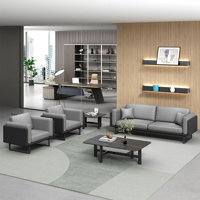 Leichtes Luxus italienisches modernes Ledersofa Kaffeetisch für Büro