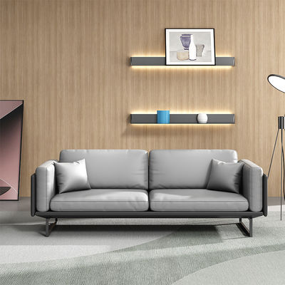 Leichtes Luxus italienisches modernes Ledersofa Kaffeetisch für Büro