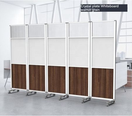 Moderne tragbare Büroräume auf Rädern mit Klappbildschirm Trennwand