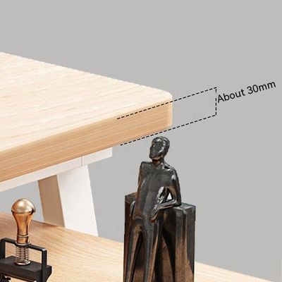 Geschäftsmöbel Einfacher moderner Holzbüro-Schreibtisch und -Stuhl mit Schrank