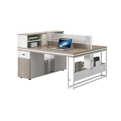 Mitarbeiter-Desktop-Computer-Tisch Multifunktionaler Schreibtisch und Stuhl für 4-6 Personen