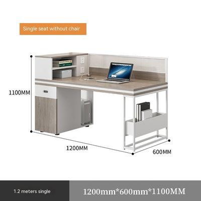 Mitarbeiter-Desktop-Computer-Tisch Multifunktionaler Schreibtisch und Stuhl für 4-6 Personen