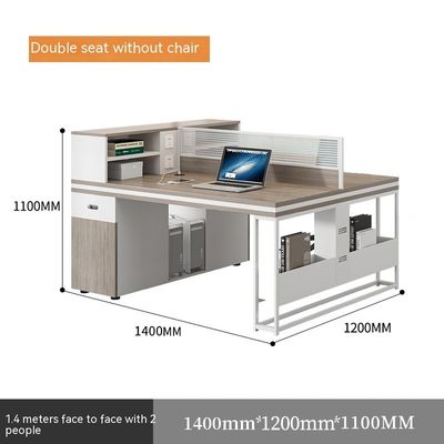 Mitarbeiter-Desktop-Computer-Tisch Multifunktionaler Schreibtisch und Stuhl für 4-6 Personen