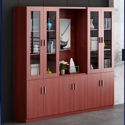 Stylistischer Holzbücherregal Bücherdatei-Datenschrank für die kommerzielle Lagerung und Anzeige