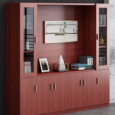 Stylistischer Holzbücherregal Bücherdatei-Datenschrank für die kommerzielle Lagerung und Anzeige