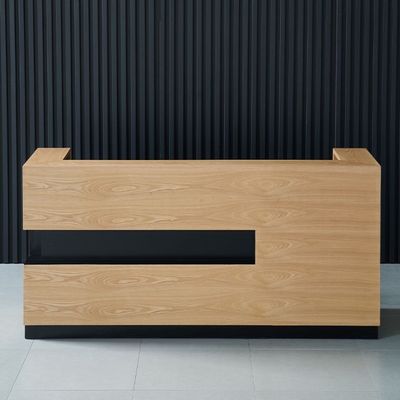 Massivholz Ecke Rezeption Tisch für Hotel Kleidungsgewerbe und Unternehmen Front Tisch Tisch
