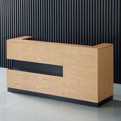 Massivholz Ecke Rezeption Tisch für Hotel Kleidungsgewerbe und Unternehmen Front Tisch Tisch