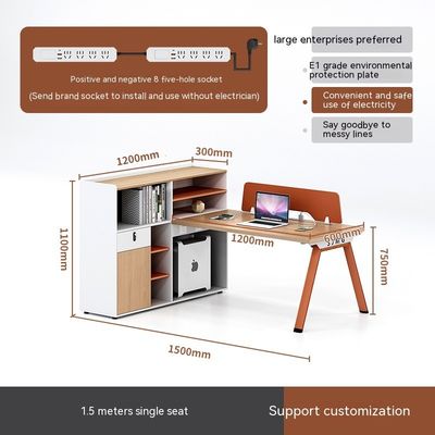 Einfacher, moderner Personal Sitz Arbeitstisch Büro 6 Vier 4 Personen Büro Schreibtisch Stil Modernität