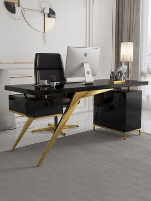 Gewerbliche Möbel Modernes Design Leicht Luxus Chef Schreibtisch mit Backlack Prozess
