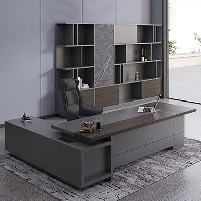 Luxus modernes Holzdesign Executive L-Form Schreibtisch für Büromöbel