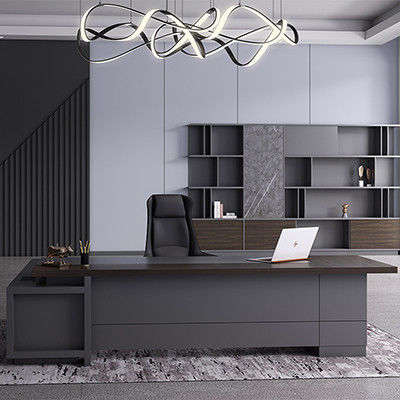 Luxus modernes Holzdesign Executive L-Form Schreibtisch für Büromöbel