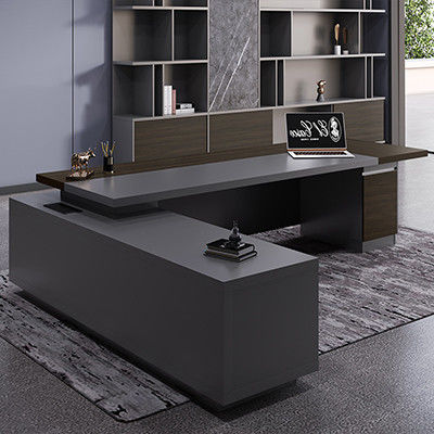 Luxus modernes Holzdesign Executive L-Form Schreibtisch für Büromöbel