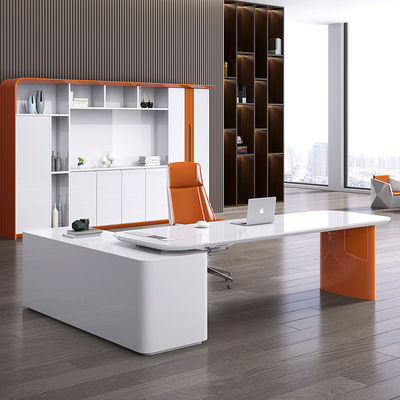 Einfacher Stil Mitarbeiter Büro Schreibtisch mit und ISO9001 / ISO14001 zugelassenen modernen Chef Schreibtisch