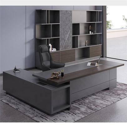 Schul MDF Luxus Executive Office Schreibtisch Set für Gewerbe Möbel CEO Büro Tisch