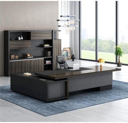 Schul MDF Luxus Executive Office Schreibtisch Set für Gewerbe Möbel CEO Büro Tisch
