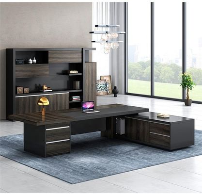 Schul MDF Luxus Executive Office Schreibtisch Set für Gewerbe Möbel CEO Büro Tisch
