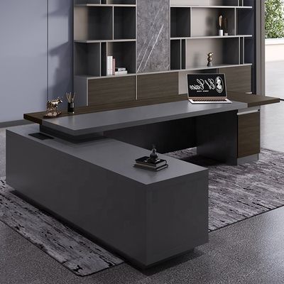 Schul MDF Luxus Executive Office Schreibtisch Set für Gewerbe Möbel CEO Büro Tisch