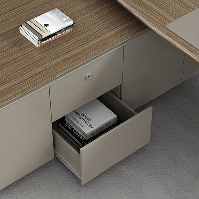 Holzplatten Hochglanz Malerei Vergängliches Lack Modernes Executive Office Manager Schreibtisch