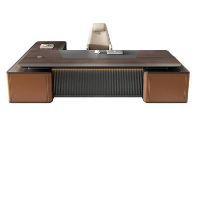 Moderne Büromöbel 50 mm Tischdeckung Holzschreibtisch mit Schubladen