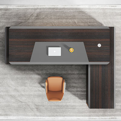 Moderne Büromöbel 50 mm Tischdeckung Holzschreibtisch mit Schubladen