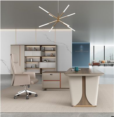 Melamine Oberfläche Chef Schreibtisch für kundenspezifische Größe Möbel L-Form Modern Computer Schreibtisch